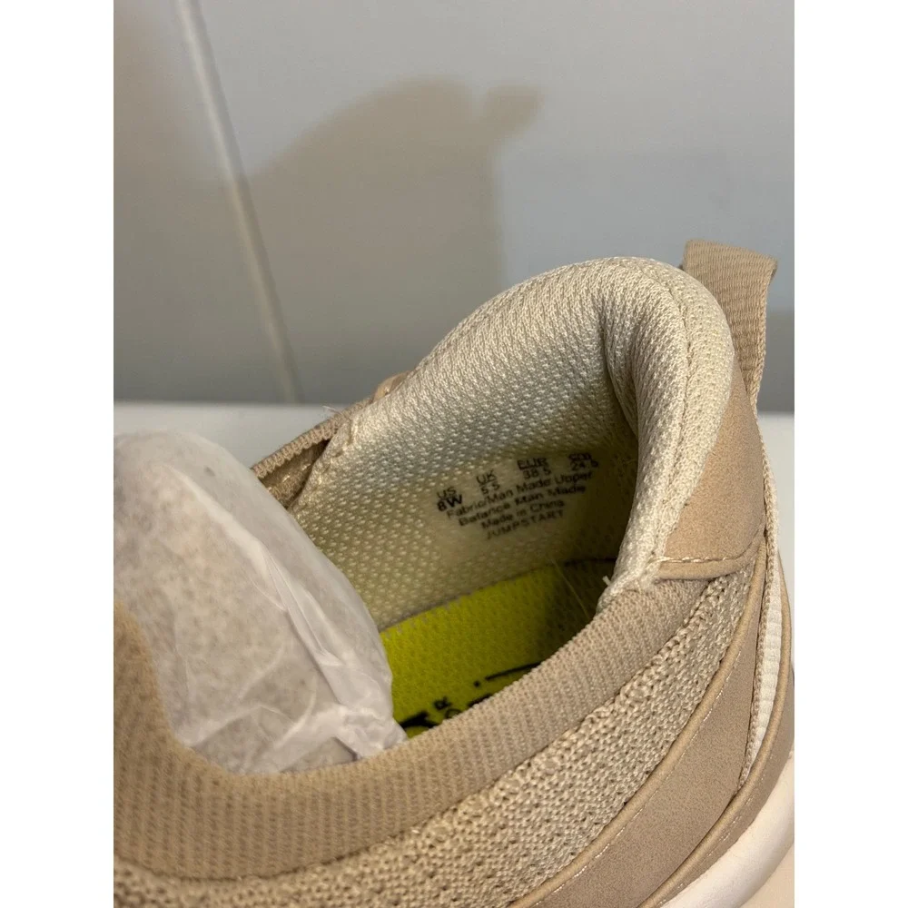 Ryka Jumpstart Slip-On Sneakers Terra Taupe Washable Knit Comfort Shoes 8W Women